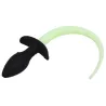 Kinky Puppy Plug Queue de chien phosphorescente Luminous Puppy 8 x 3.2cm Vert Fluo